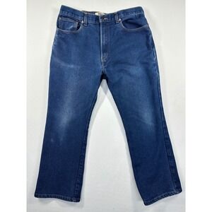 Levi's 517 Boot Cut Jeans Men Dark Wash Denim Straight Leg 38x30 (actual 32x28)